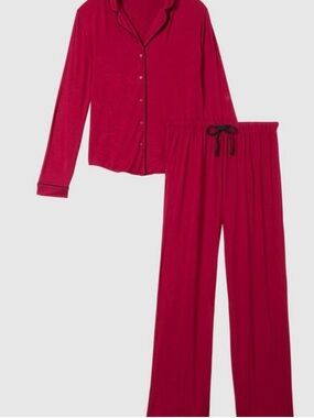 La SENZA Pajama Set in Burgundy Medium